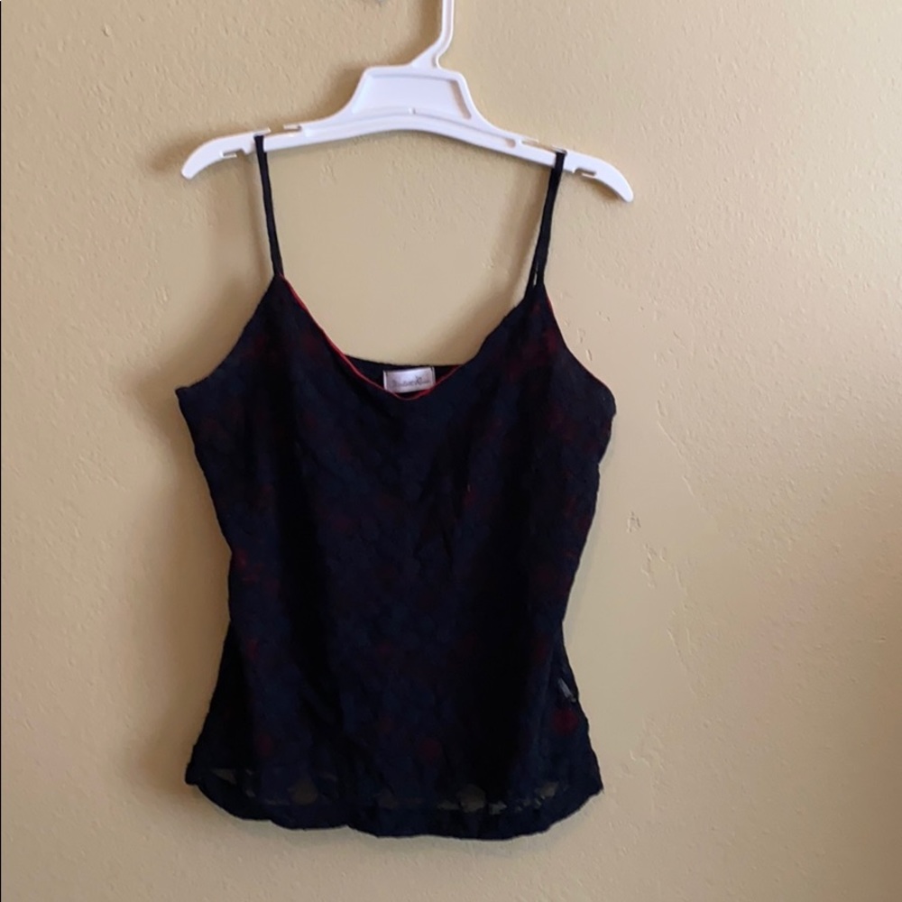 Black and red Charlotte Russe sleeveless top